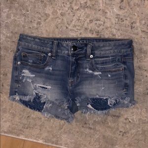 American Eagle “shortie” shorts